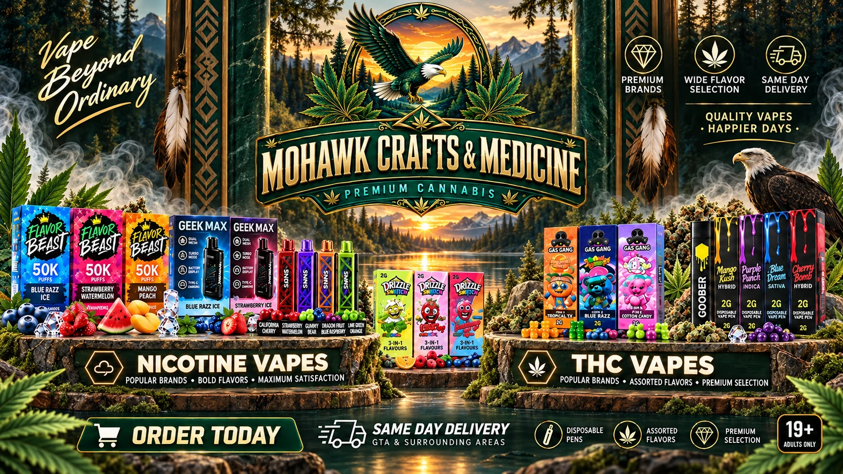 Mohawk Medicine in Scarborough — nicotine and THC vapes